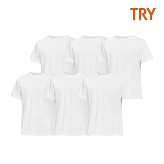 남/녀공용 베이직 반팔 티셔츠 6매입 (18,910원/무료)