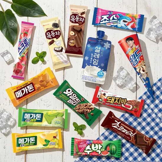 롯데 월드콘 4개 + 설레임 4개 + 바류20개 혼합 (19,000원/무료)