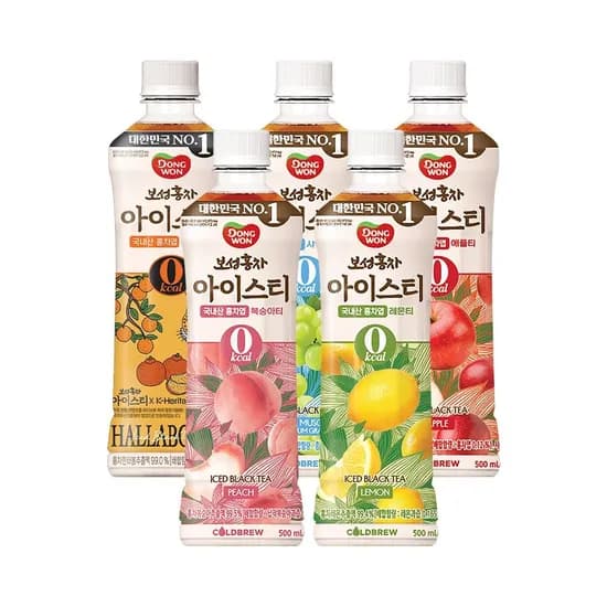 보성홍차 아이스티 제로 5종 500ml 24개 골라담기 (16,940원/무료)