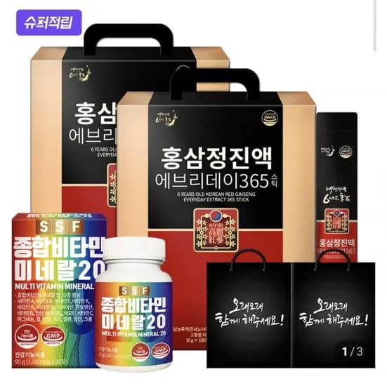 6년근 홍삼정 진액 에브리데이 365 홍삼스틱 00포 + 증정 (42,330원/무료)2