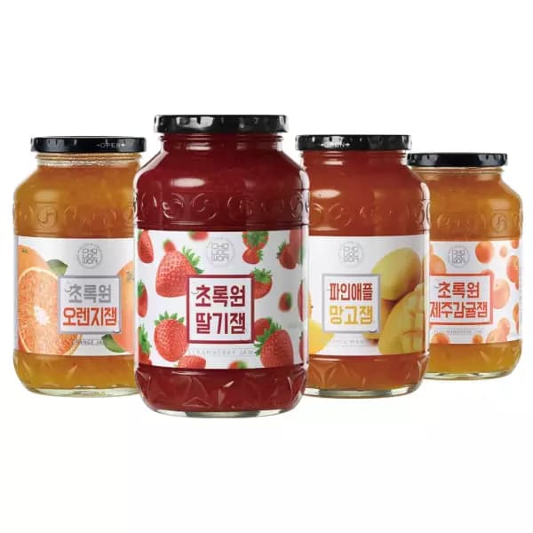 10분러시 초록원 과일잼 1kg x 2개 세트 (10,900원/무료)