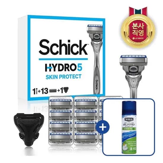 쉬크 하이드로5 스킨프로텍트 면도기 기획팩