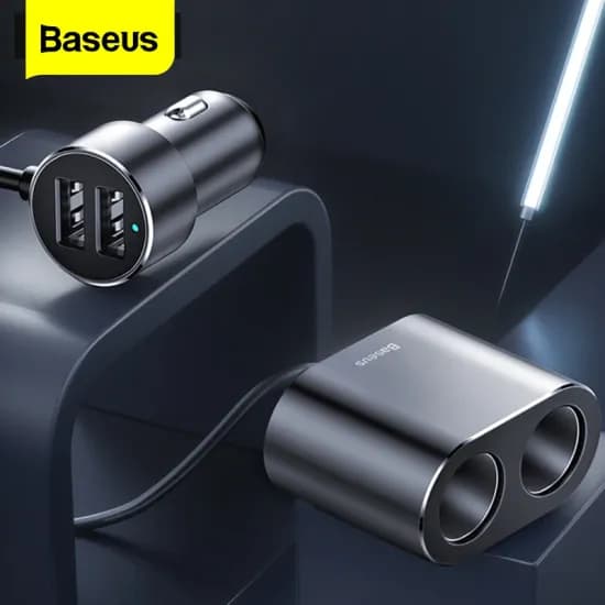 베이스어스 100W 듀얼 USB 차량용 충전기