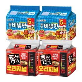 팔도 비빔면 10개 틈새라면 빨계떡 오리지널 10개