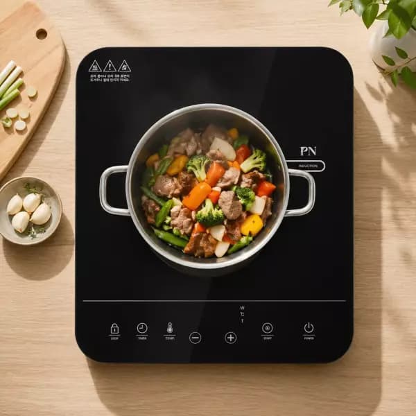 PN 풍년 구 인덕션 1인용 미니 전기레인지 (48,600원/무배)1