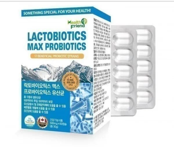 락토바이오틱스맥스 프로바이오틱스 유산균 2개월분 (12,900원/무료)