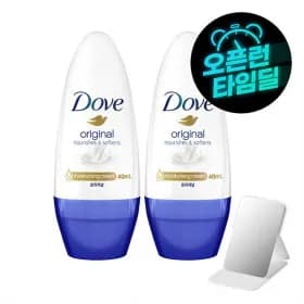 도브 데오드란트 롤온 40ml 오리지널 2개+손거울 (6,020원/무료)