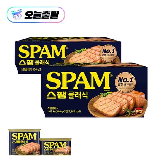 스팸 클래식 00g x 3캔 + 340g x 3캔(22,990) 멤버 6천 추가할인2