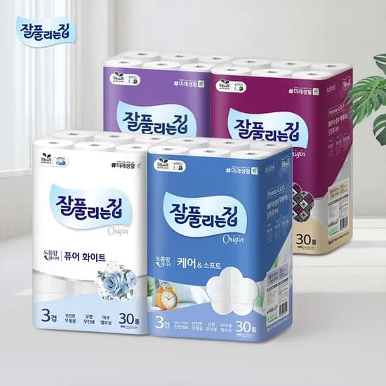 잘풀리는집 퀼팅 광폭 화장지 30m x 24롤 x 2팩(9,865원/무료)1