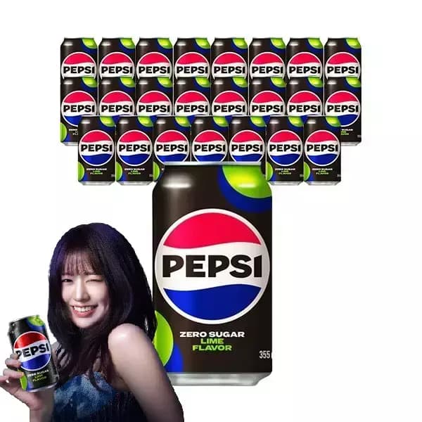 펩시콜라 제로슈거 라임향 제로카페인 355ml 24개