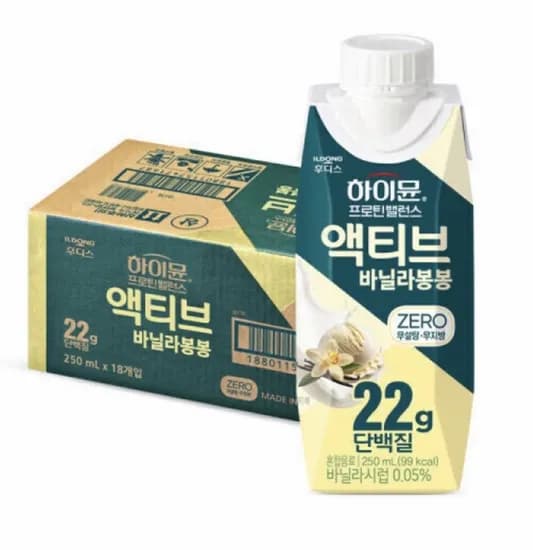하이뮨 프로틴밸런스 액티브 바닐라봉봉 18개