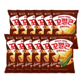 롯데웰푸드 꼬깔콘 군옥수수맛 67g 12입