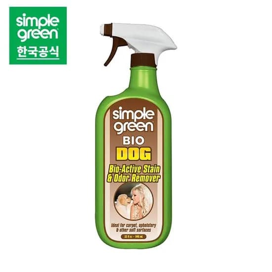 심플그린 simple green 강아지 탈취제 946ml 얼룩 및 냄새제거제 애완 반려동물 스프레이 (9,410/3,500)