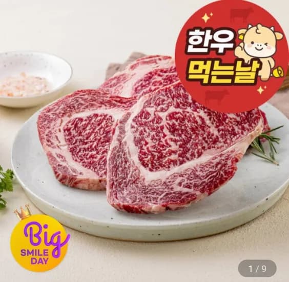 1등급 한우등심 800g