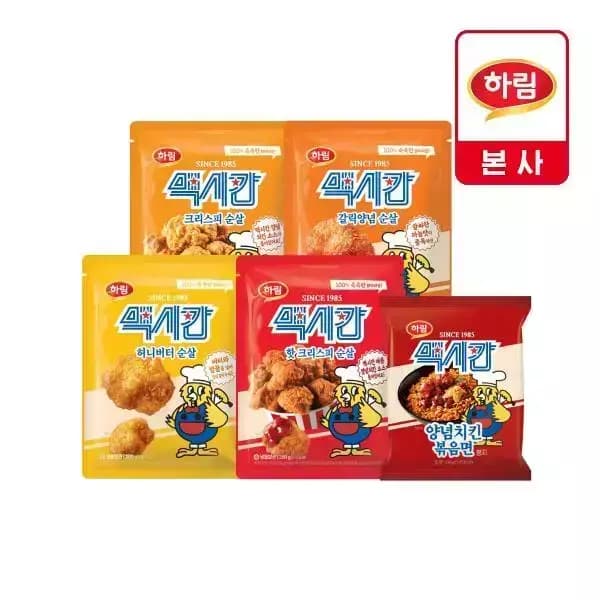 맥시칸 순살 3종 + 양념치킨볶음면 1개 SET (19,500원/무료)