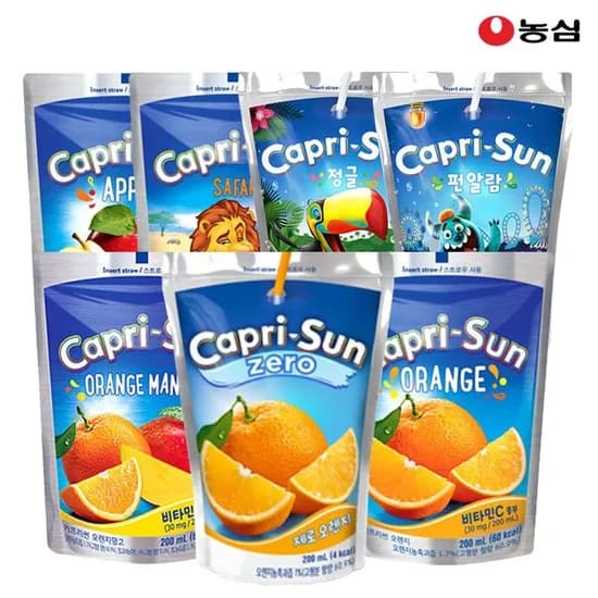 카프리썬 신제품 오렌지 제로 외 7종 200ml 40개 (17,940원/무료)