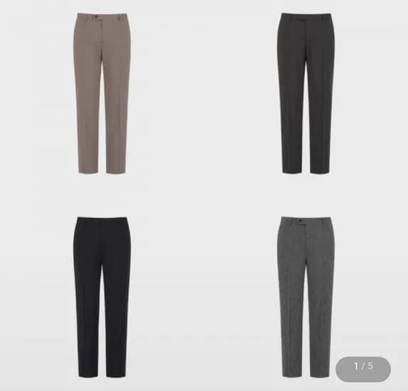 앤드지 스탠다드핏 히든밴딩 카치온 팬츠