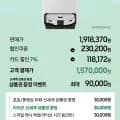삼성 비스포크 AI 스팀 울트라 VR90F01AAG 로봇청소기 새틴 그레이지 카할 157만원