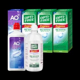 옵티프리 렌즈세척액 에이오셉 360ml 1개 익스프레스 355ml 3개