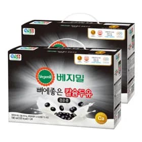 베지밀 뼈에좋은 칼슘 검은콩 두유 90ml 48팩 (18,900원/무료)