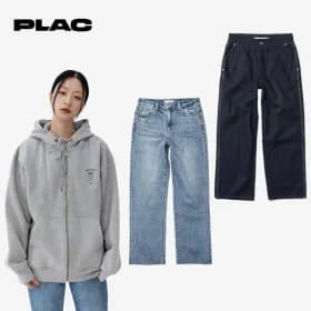 PLAC 남성 밀란 051 로우 테이퍼드 생지 데님 Deep indigo