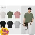 프로젝트엠 머신 워셔블 반팔 니트 3종