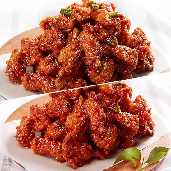 만석닭강정 뼈 보통맛 1개