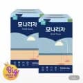 모나리자 천연펄프 미용티슈 300매 2팩