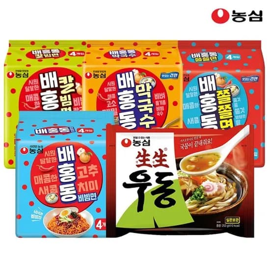 농심 생생우동봉지 8봉 외 다양 배홍동비빔면8봉