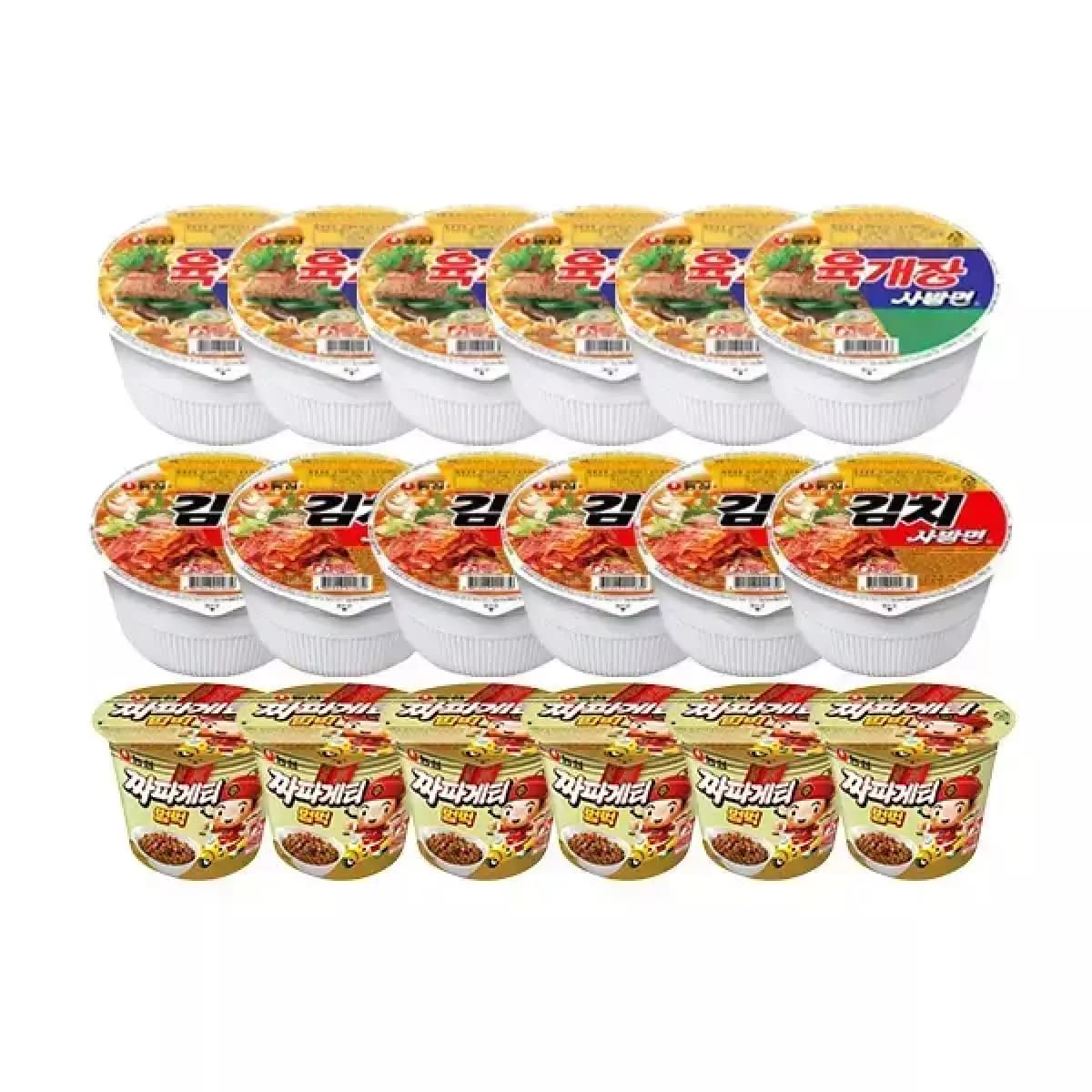 육개장사발면 6개 외 다양 김치사발면 6개 외 다양 짜장범벅 6개