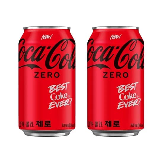 코카콜라 제로 350ml 24캔 (15,910원/무료)