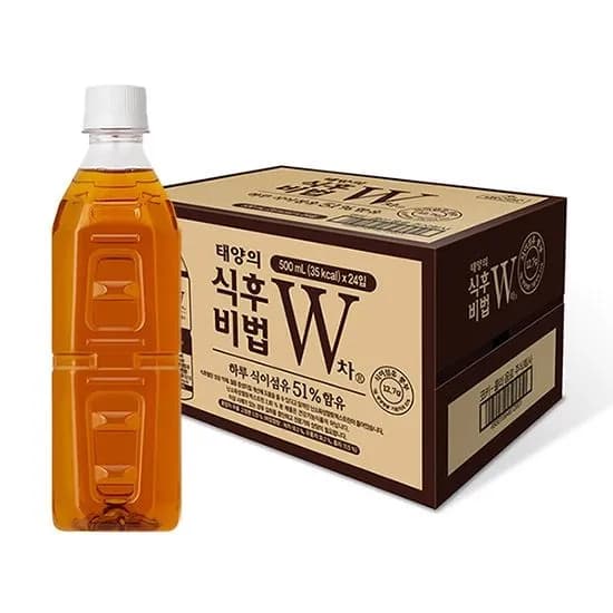 W차 식후비법 무라벨 500ml 24입 (13,740원/무료)