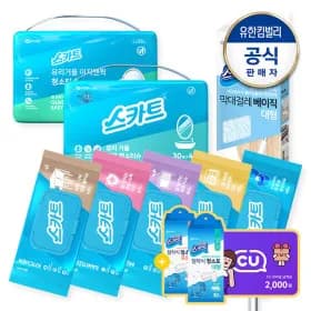 스카트 유리거울 세정티슈 이지앤퀵 8팩