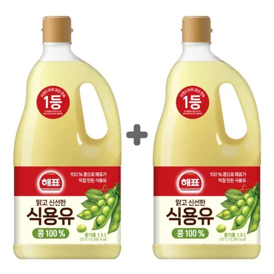 사조 해표 콩기름 1.5L 2개