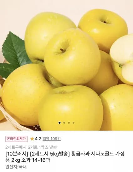 황금사과 시나노골드 2kg 소과 14-16과 외 다양