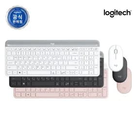 로지텍 MK470 슬림 무선 키보드 마우스 세트 블랙