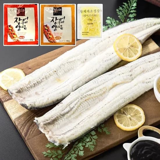 국내산 자포니카 장어 민물장어 1kg (손질 후 700g)+소스2종+생강채 (삼성월렛머니 결제시 18,590 / 무료)