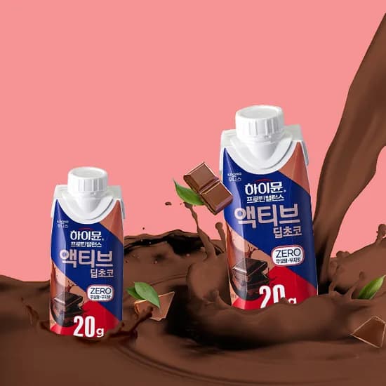 하이뮨 프로틴 밸런스 액티브 딥초코 제로 250ml 18개(19,900원/무료배송)