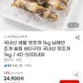 맛조개 1kg 40~50미외 다양