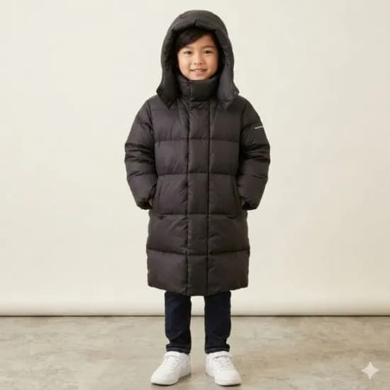 오버핏 롱 다운점퍼 KP4JPU415