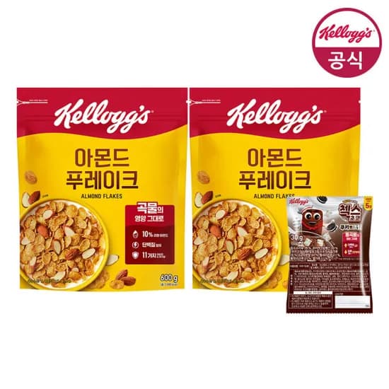 아몬드 푸레이크 600g x 2개 + 쿠키앤크림 30g 외 다양