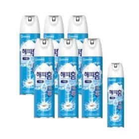 해피홈 에어로솔 수성 무향 500ml 6개 +개 증정 /뿌리는모기약 (13,900원/무료)1
