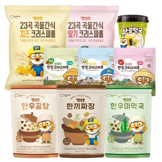 뽀로로 한입 크리스피롤 딸기/치즈 60g 총10봉 (12,630원/무료)