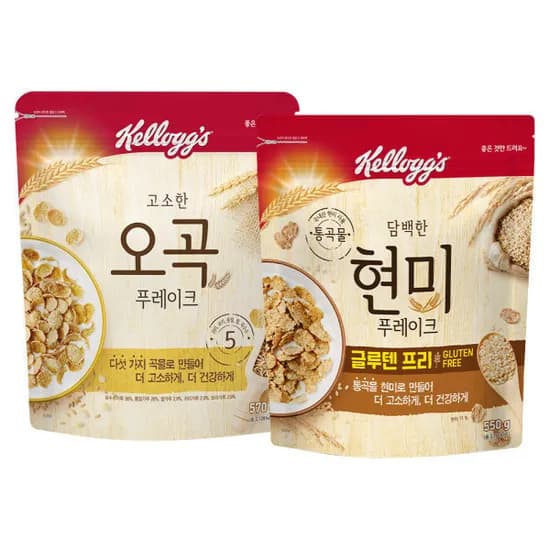 현미 푸레이크 550g 외 다양 오곡 푸레이크 570g 저당 20g 총 1,120g