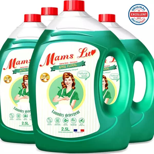 맘스럽 딥클린 라벤더 액체세제 2.5L 외 다양 5통, 총 12.5kg