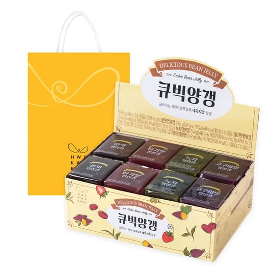 화과방 큐빅양갱 외 다양, 40g, 24개, 24개입