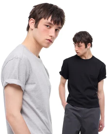 젠플록스 르아브 에어로쿨 크롭 반팔 티셔츠 2팩
