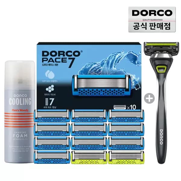 도루코 페이스7 면도날세트 외 다양 2입 + 74ml 폼 + 5스타일 면도기
