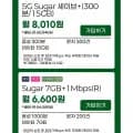 300분, 15GB+1mbps(8,010원/평생)외 1건