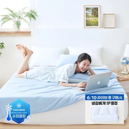 에어룸 냉감침구세트 (이불+베개커버+냉감패드) (47,920원/무료)
